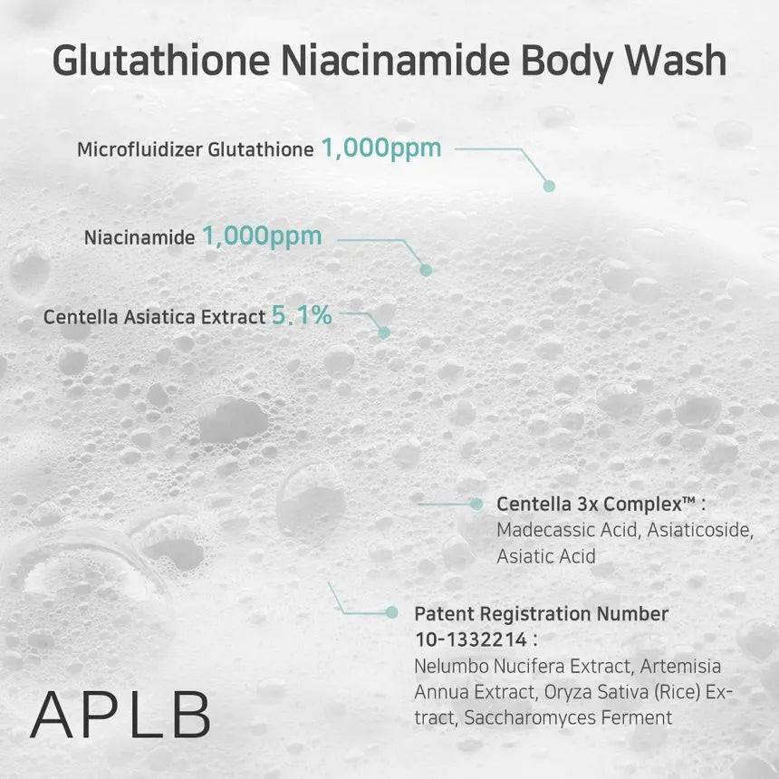 APLB Glutathione Niacinamide Brightening Body Wash - 300ml