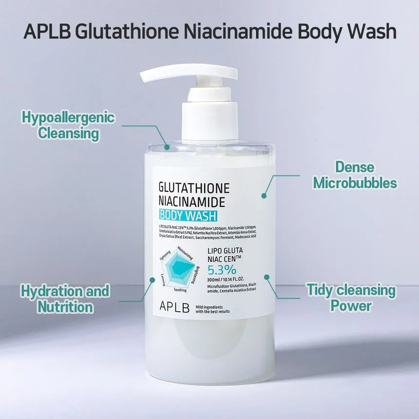 APLB Glutathione Niacinamide Brightening Body Wash - 300ml