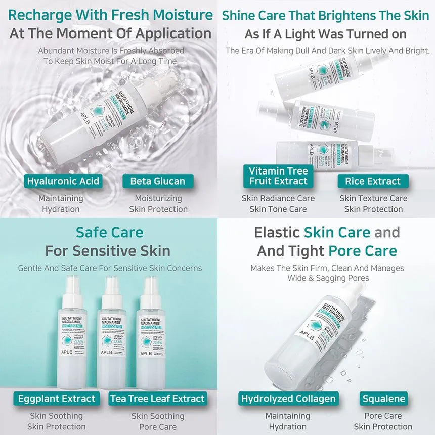 APLB Glutathione Niacinamide Mist Essence 105ml