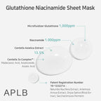 APLB Glutathione + Niacinamide Brightening & Hydrating Sheet Mask 25 ml