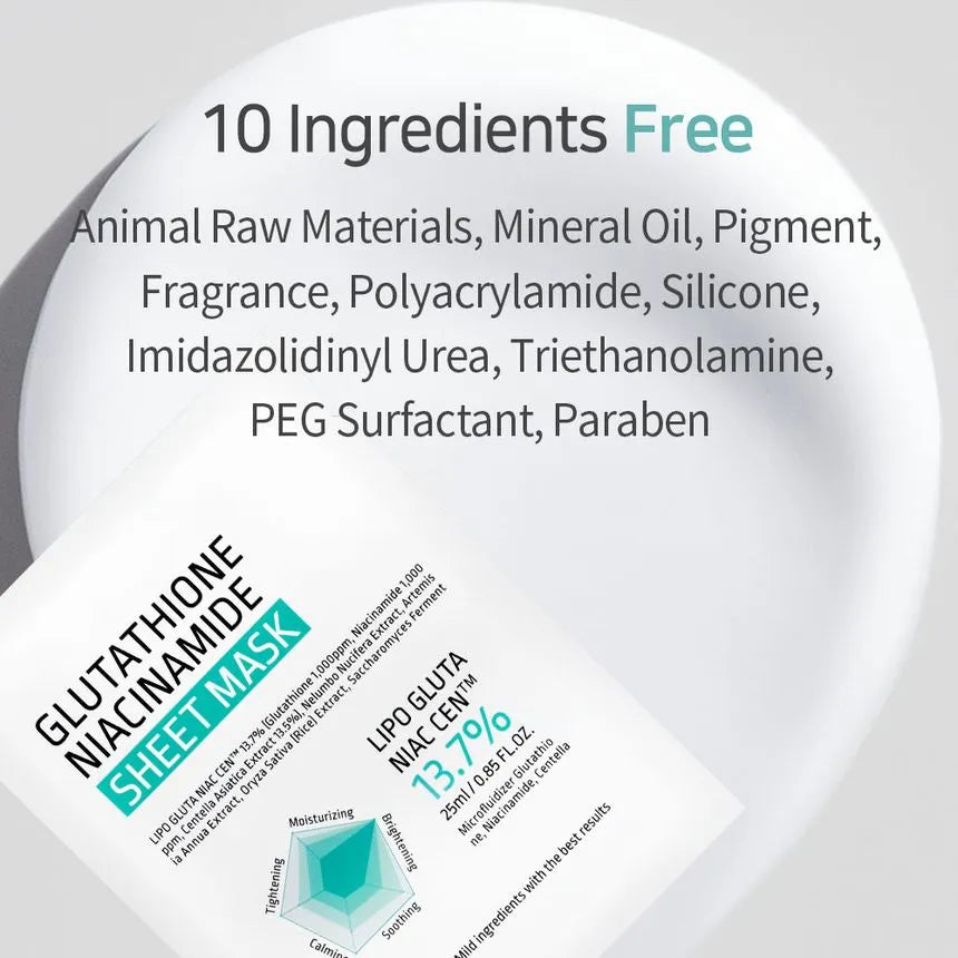 APLB Glutathione + Niacinamide Brightening & Hydrating Sheet Mask 25 ml