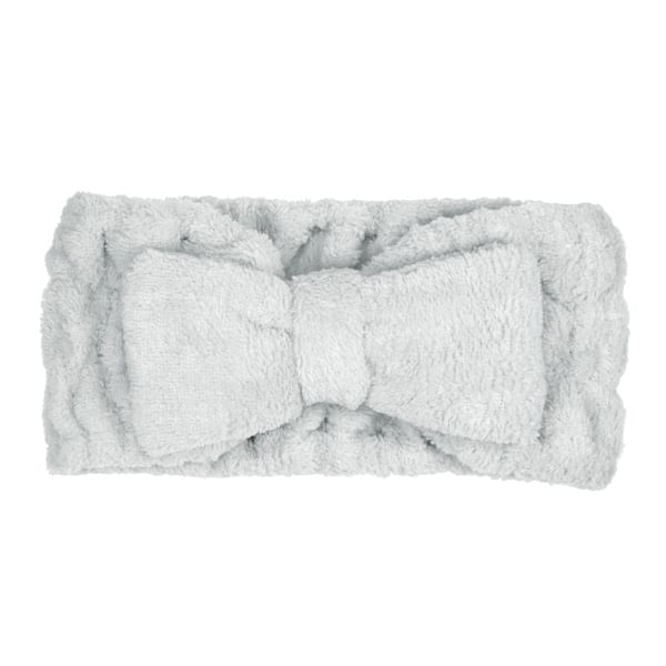 PARSA Beauty – Bow Face Wash Headband (Grey)