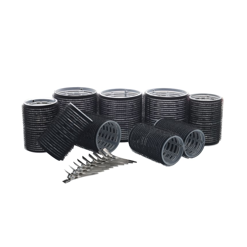 PARSA Beauty – Hair Roller Set with Bag (Black)