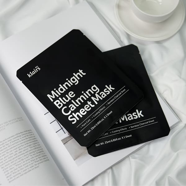 dear, klairs Midnight Blue Calming Sheet Mask 25ml
