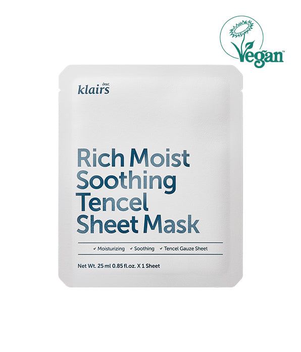dear, klairs Rich Moist Soothing Tencel Sheet Mask 25ml