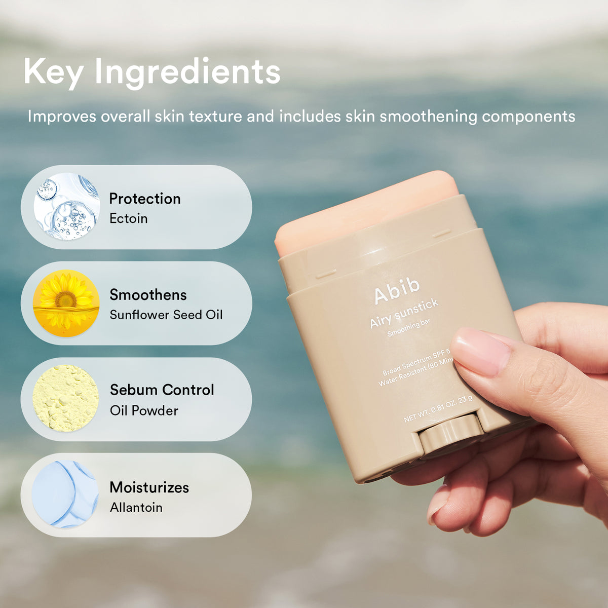 Abib Airy Sunstick Smoothing Bar 23g