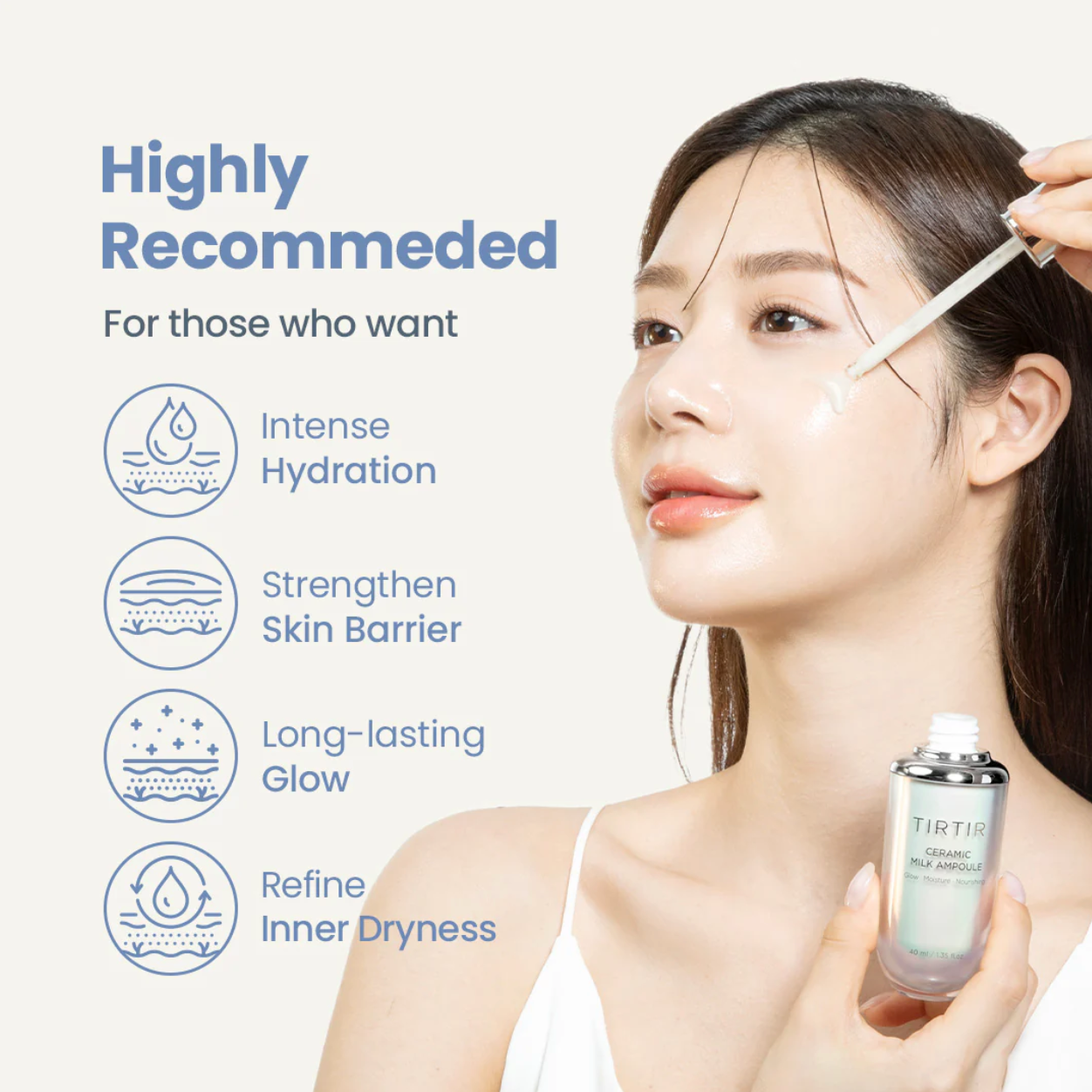 TIRTIR Ceramic Milk Ampoule 40 ml