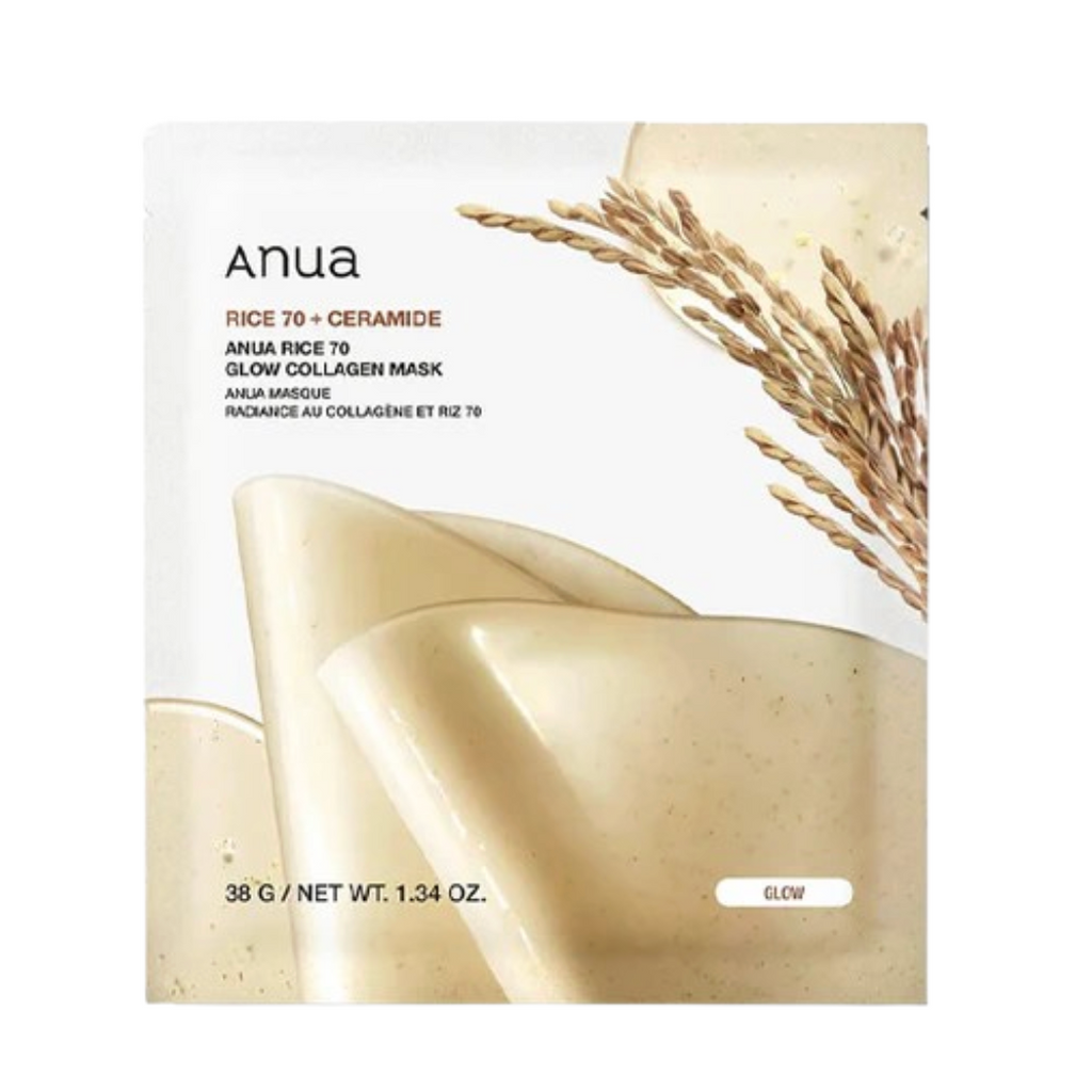 ANUA Rice 70 Glow Collagen Mask 1pc