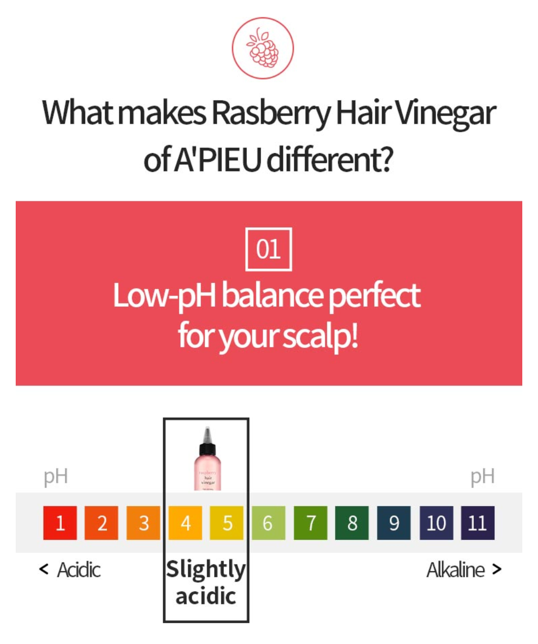 A'pieu Raspberry Hair Vinegar 200ml