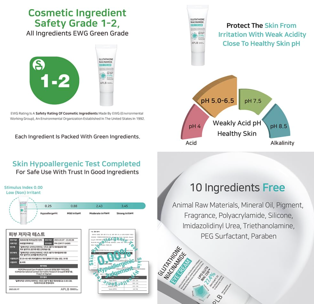 APLB Glutathione Niacinamide Eye Cream 20ml