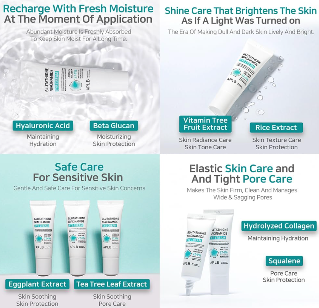 APLB Glutathione Niacinamide Eye Cream 20ml