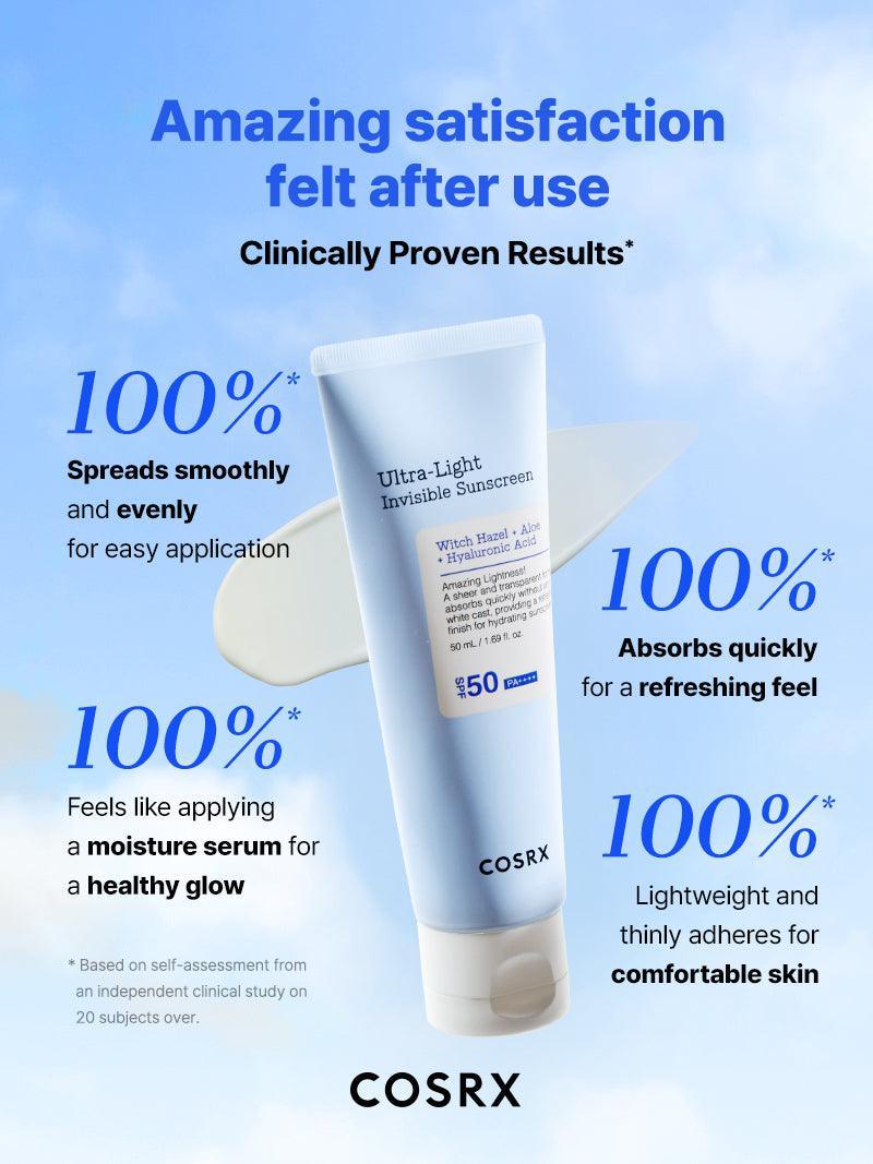 COSRX Ultra Light Invisible Sunscreen SPF 50 PA++++ 50ml