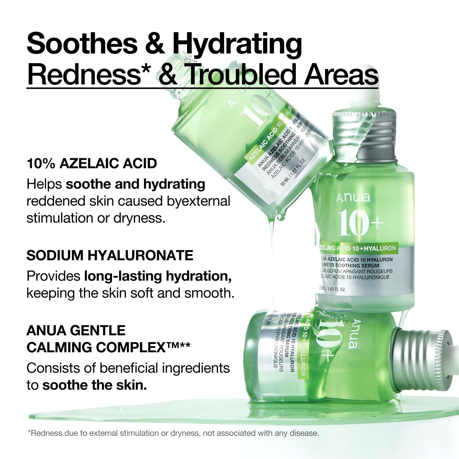 Anua Azelaic Acid 10% + Hyaluron Redness Soothing Serum 30ml