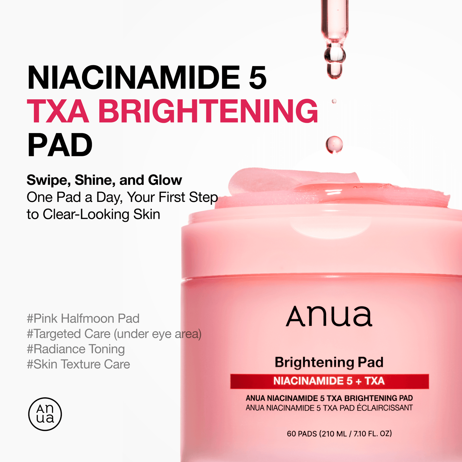 ANUA Niacinamide 5 TXA Brightening Pad 60EA 210ml