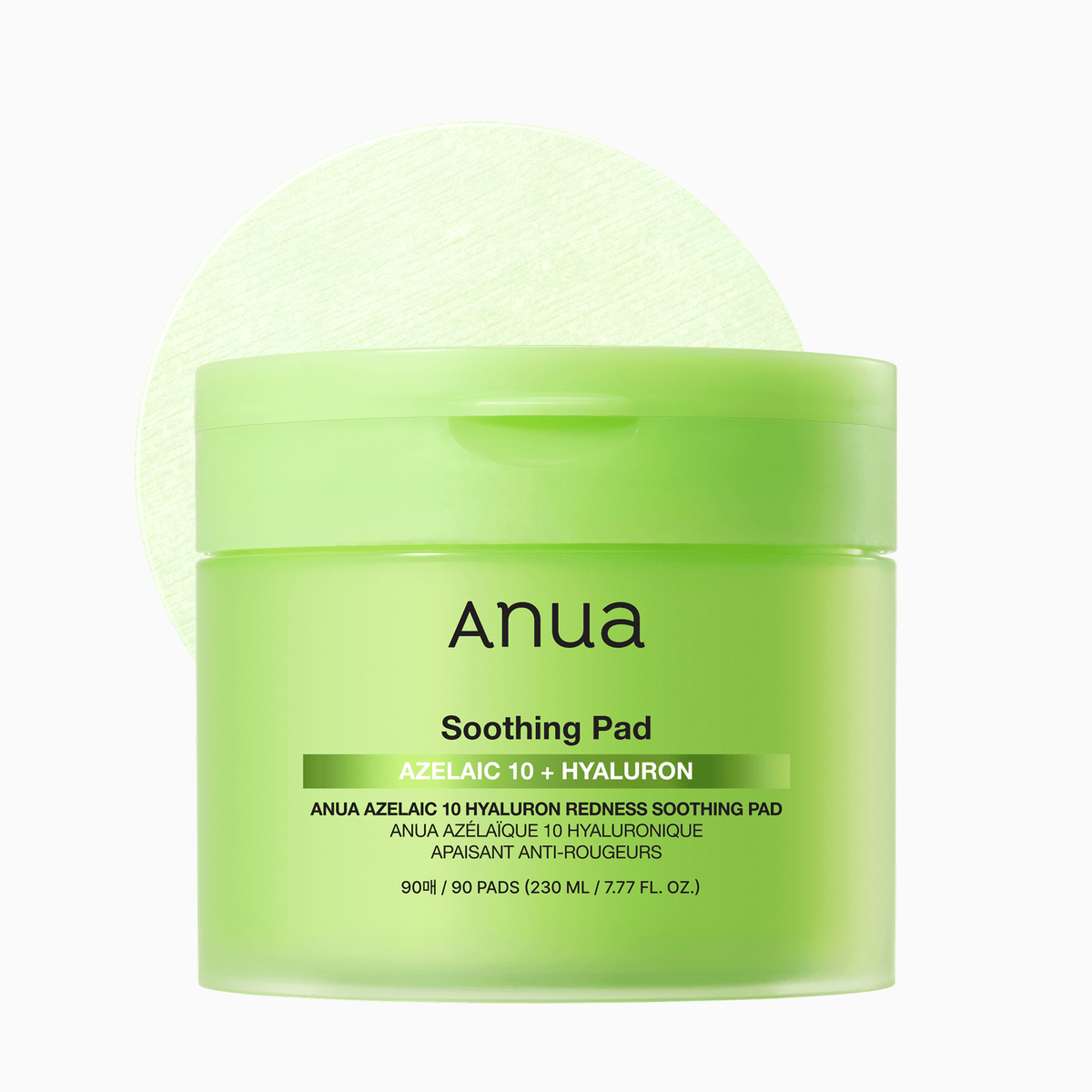 ANUA Azelaic 10 Hyaluron Redness Soothing Pad 90ea 230ml