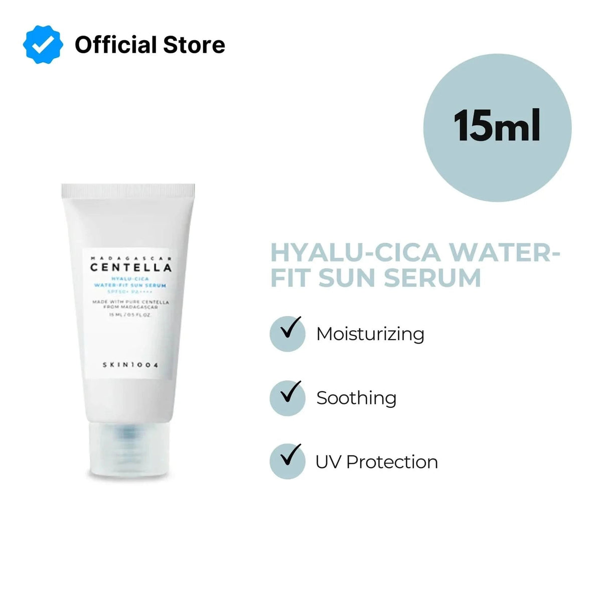 SKIN1004 Hyalu-Cica Water-Fit Sun Serum Mini 15ml product view