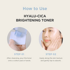 SKIN1004 Hyalu-Cica Brightening Toner application guide