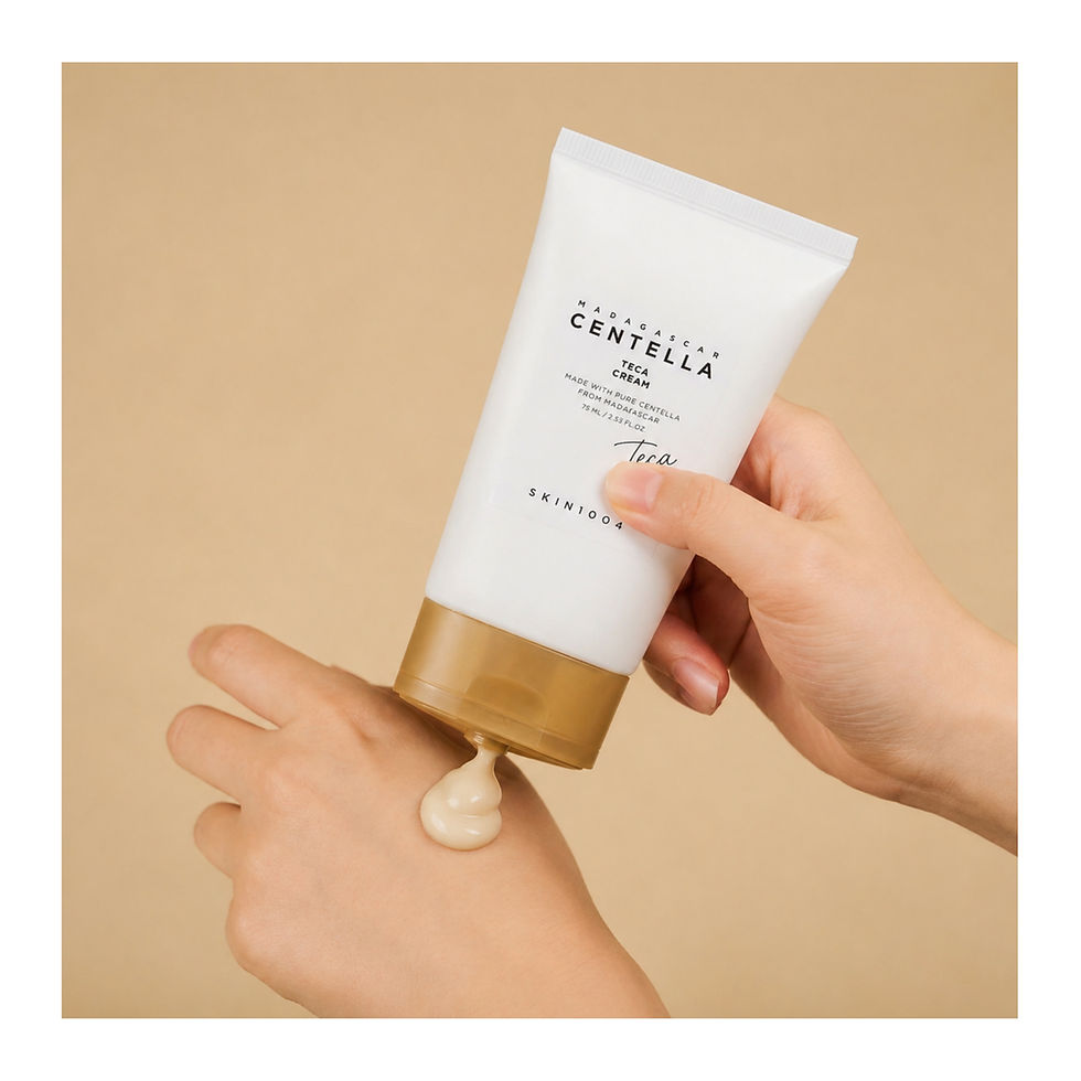 SKIN1004 Madagascar Centella Teca Cream application detail
