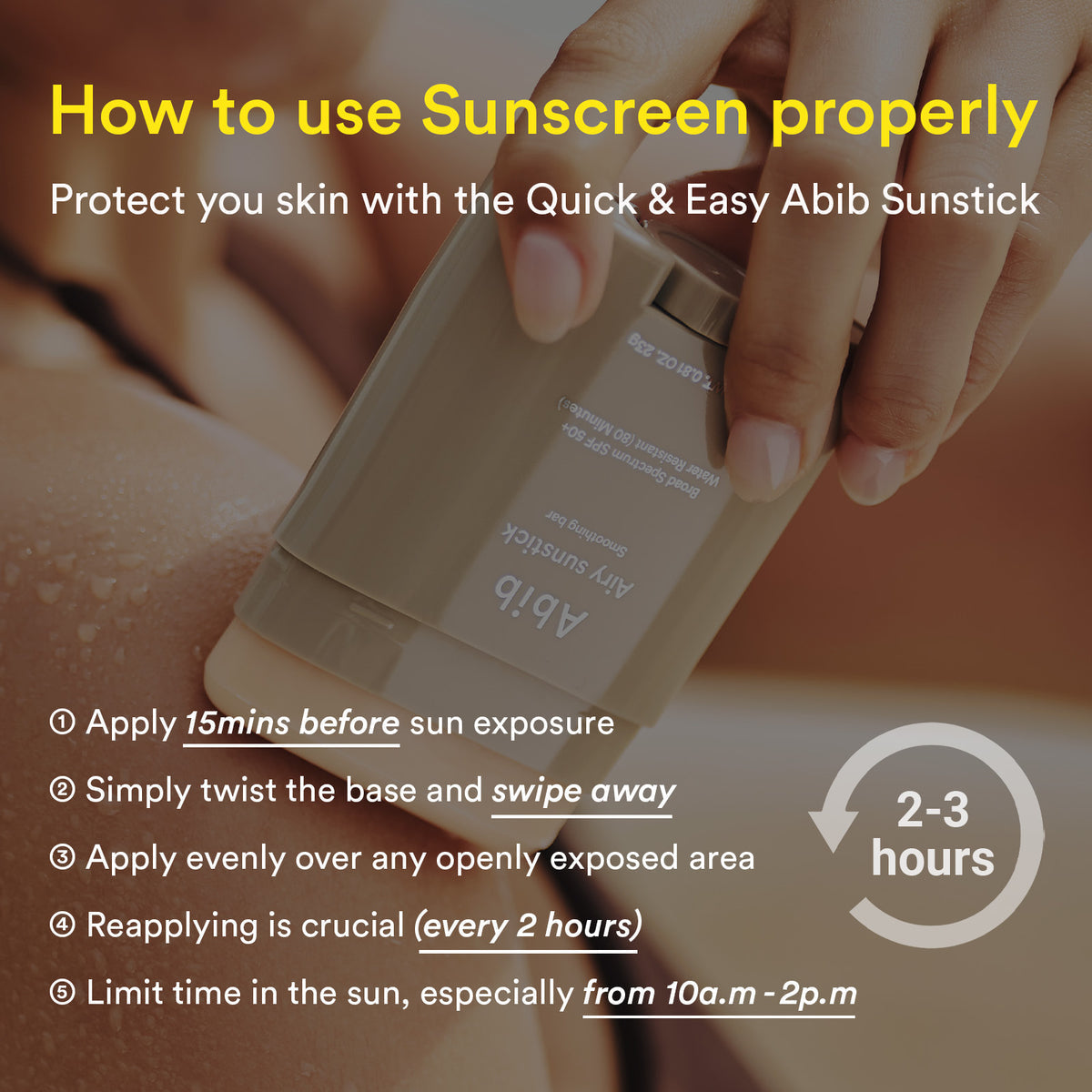 Abib Airy Sunstick Smoothing Bar 23g