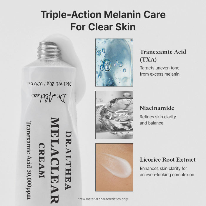 Dr. Althea Melaclear Cream formula and product details