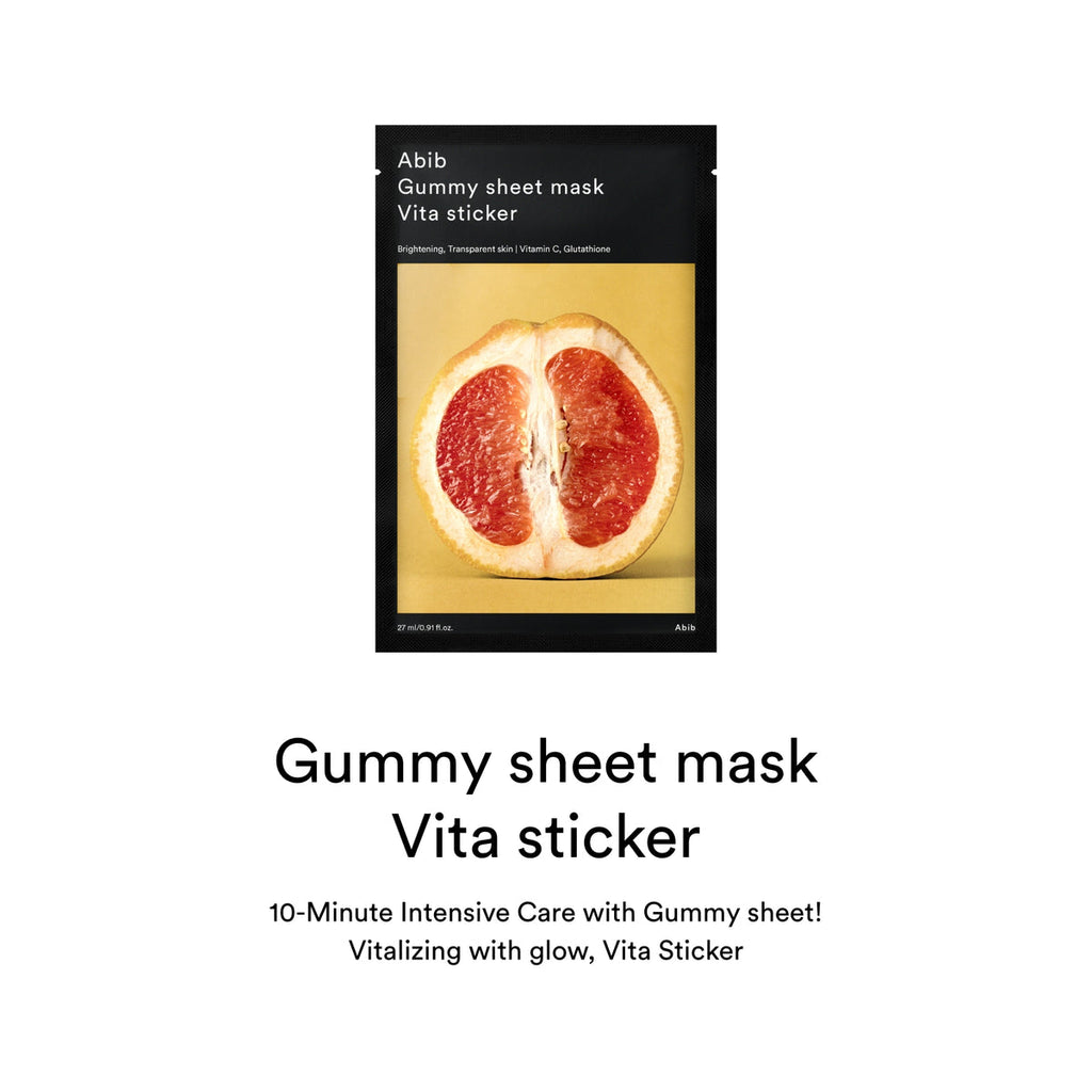 Official ABIB Vita Gummy Sheet Mask details