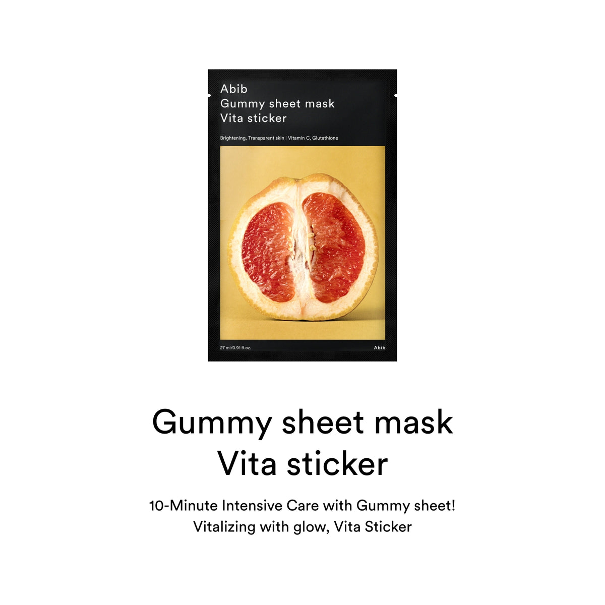 Official ABIB Vita Gummy Sheet Mask details