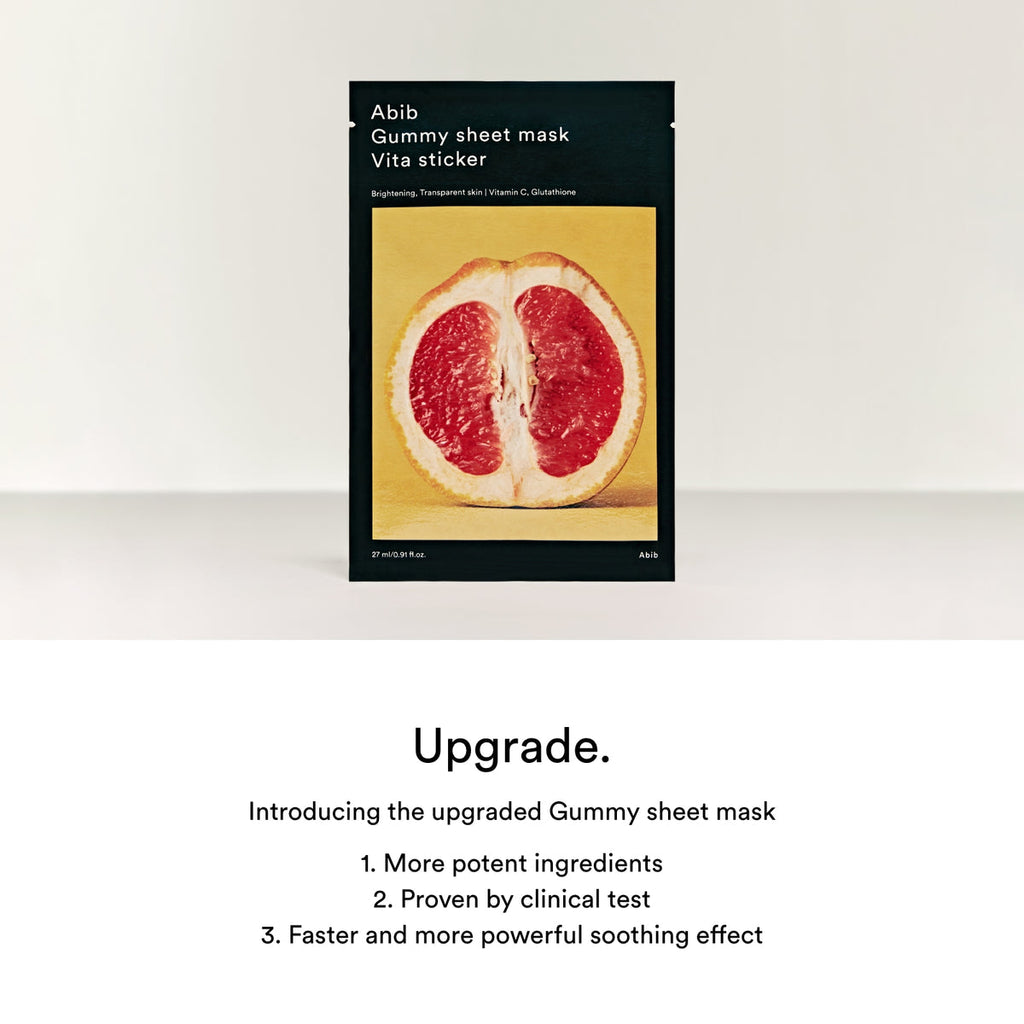 Official ABIB Vita Gummy Sheet Mask details