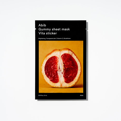 Official ABIB Vita Gummy Sheet Mask product packaging