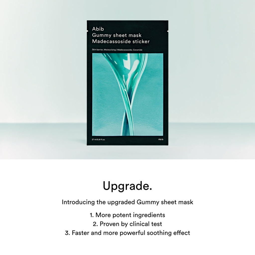 Official ABIB Madecassoside Gummy Sheet Mask details