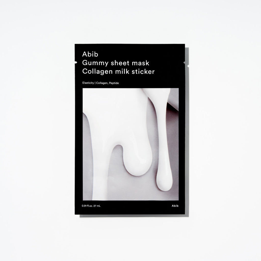 Official ABIB Collagen Milk Gummy Sheet Mask packaging