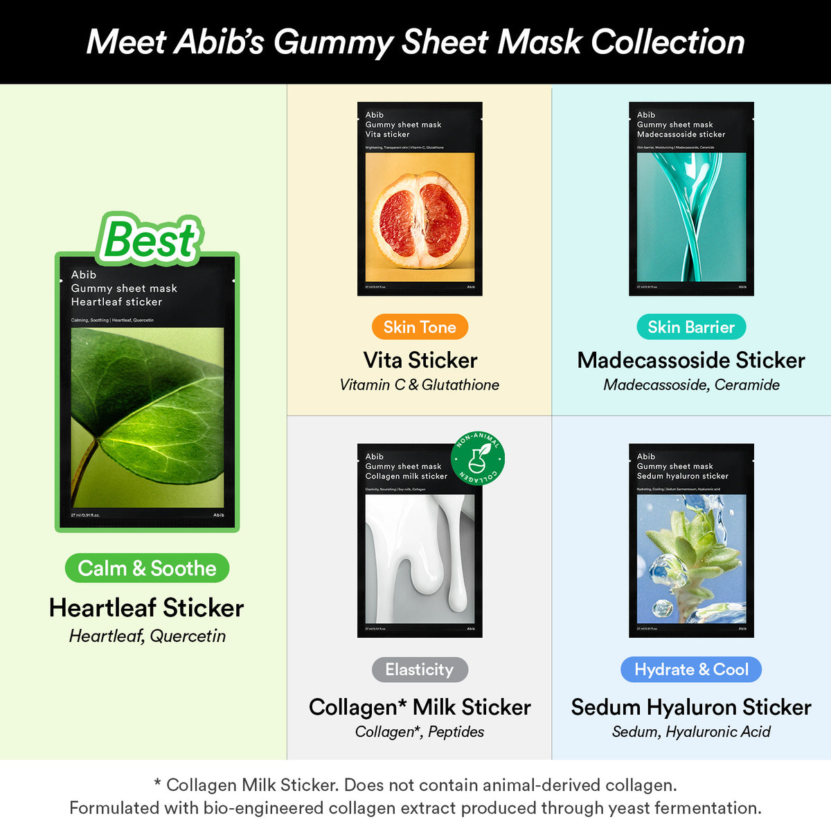 Official ABIB Collagen Milk Gummy Sheet Mask details