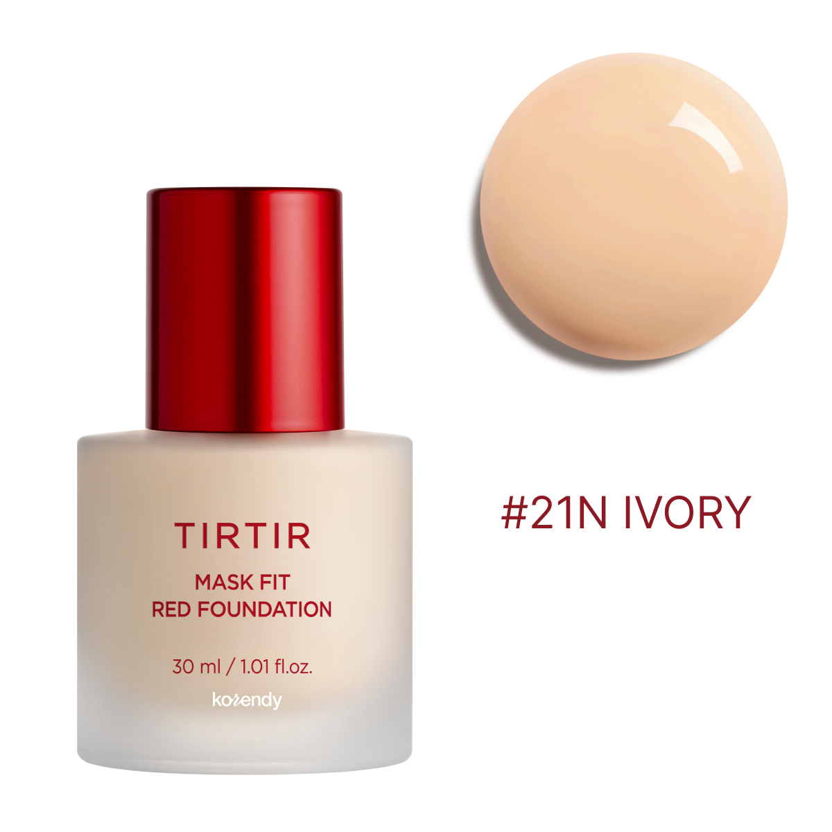 TIRTIR Mask Fit Red Foundation 21N Ivory 30ml