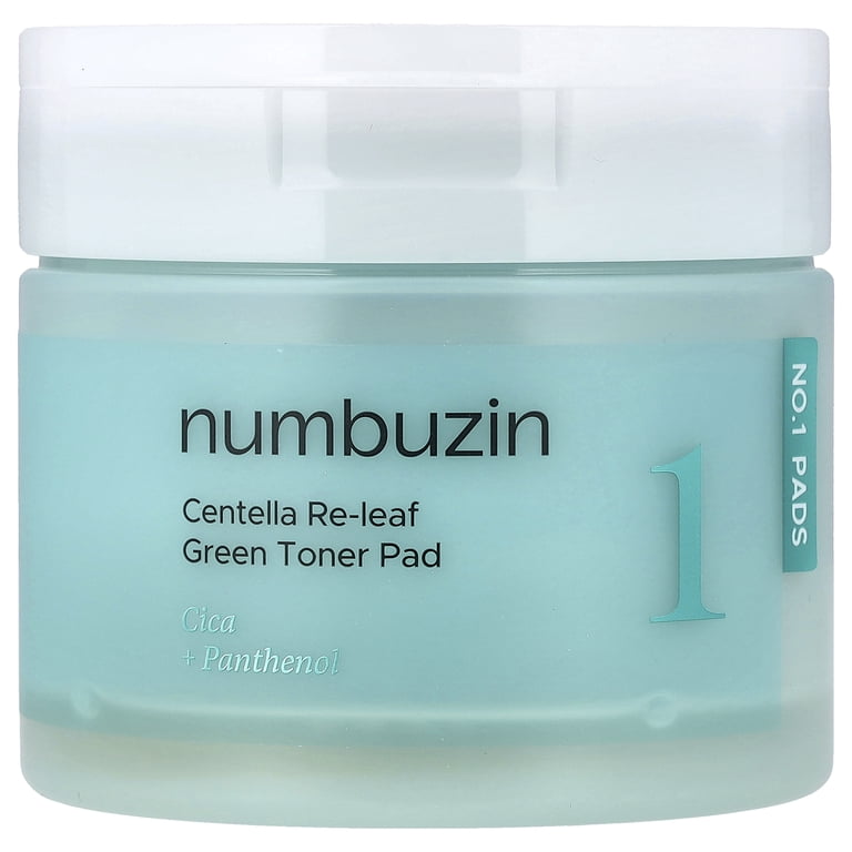 Numbuzin No.1 Centella Re-Leaf Green Toner Pads 70ea 190ml