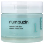 Numbuzin No.1 Centella Re-Leaf Green Toner Pads 70ea 190ml