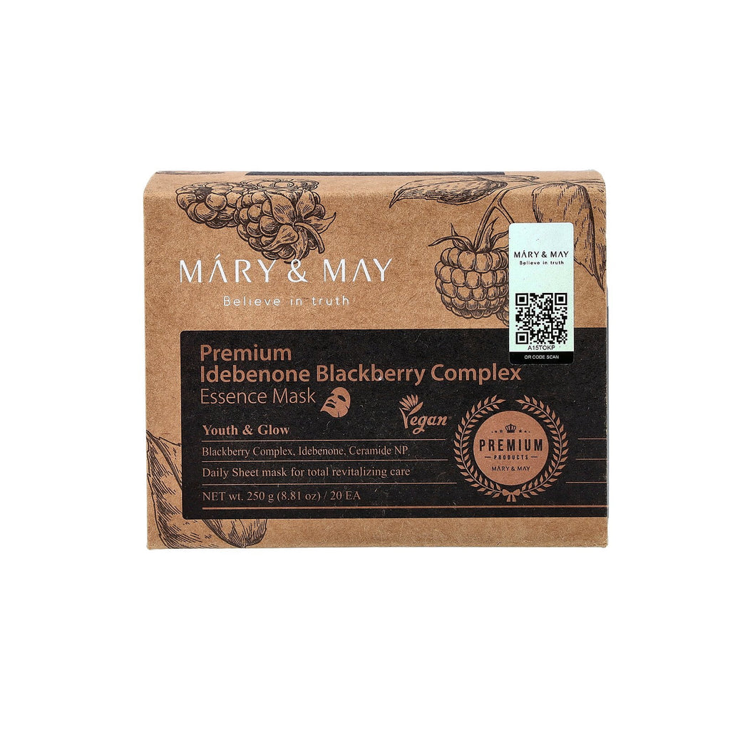 Mary & May Premium Idebenone Blackberry Complex Essence Mask 20ea 250g