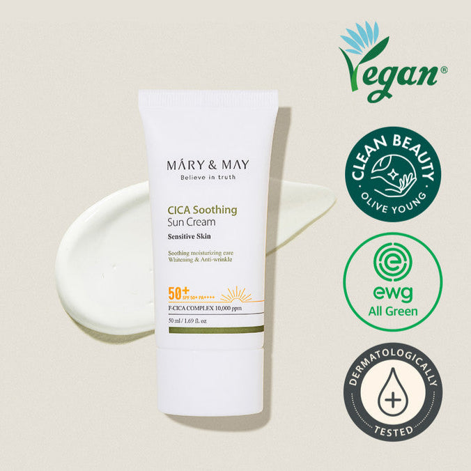 Mary & May Cica Soothing Sun Cream SPF50+ PA++++ 50ml