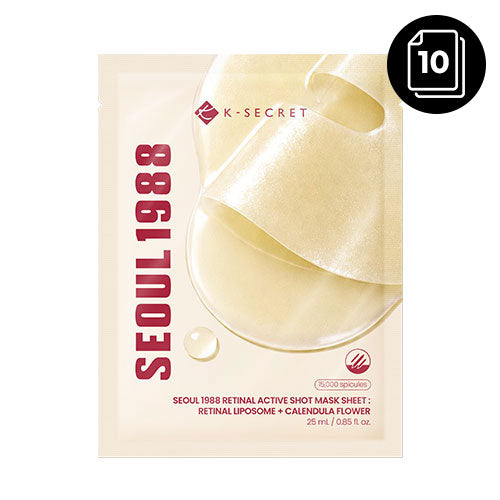 KSECRET SEOUL 1988 Retinal Active Shot Sheet Mask – 10 Sheets