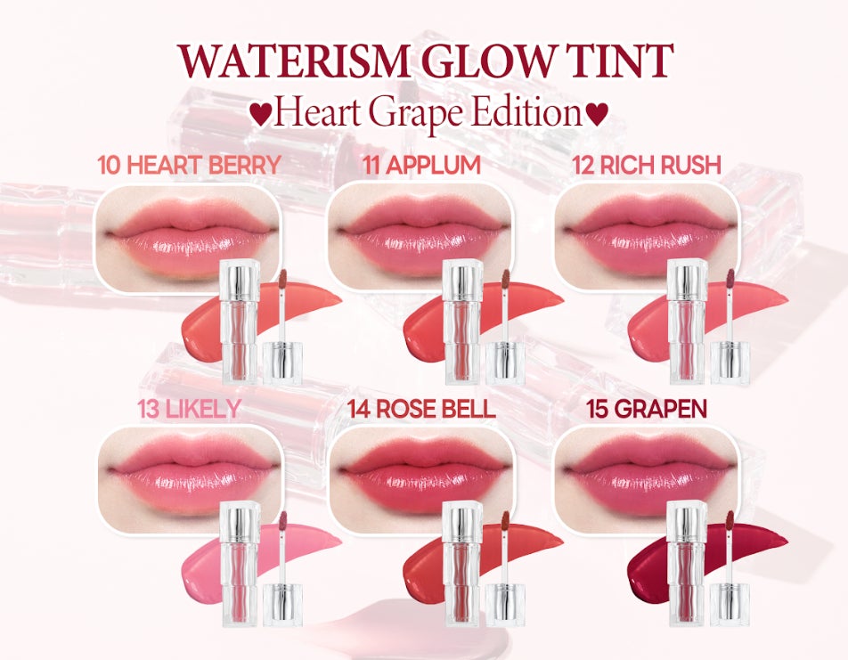 TIRTIR Waterism Glow Tint shade collection