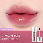TIRTIR Waterism Glow Tint 01 Mauve Rose on lips