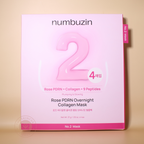 Numbuzin No.2 Rose PDRN Overnight Collagen Mask 37g x 4