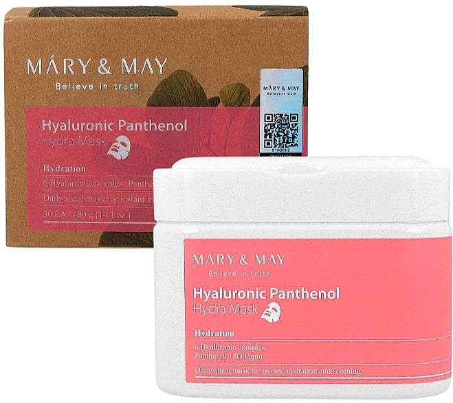 Mary & May Hyaluronic Panthenol Hydra Mask 30pcs