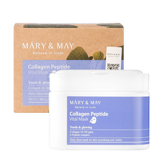 Mary & May Collagen Peptide Vital Mask 30pcs