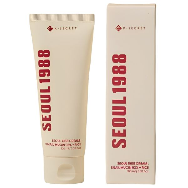 K-Secret Seoul 1988 Snail Mucin 93% Rice Cream 100ml