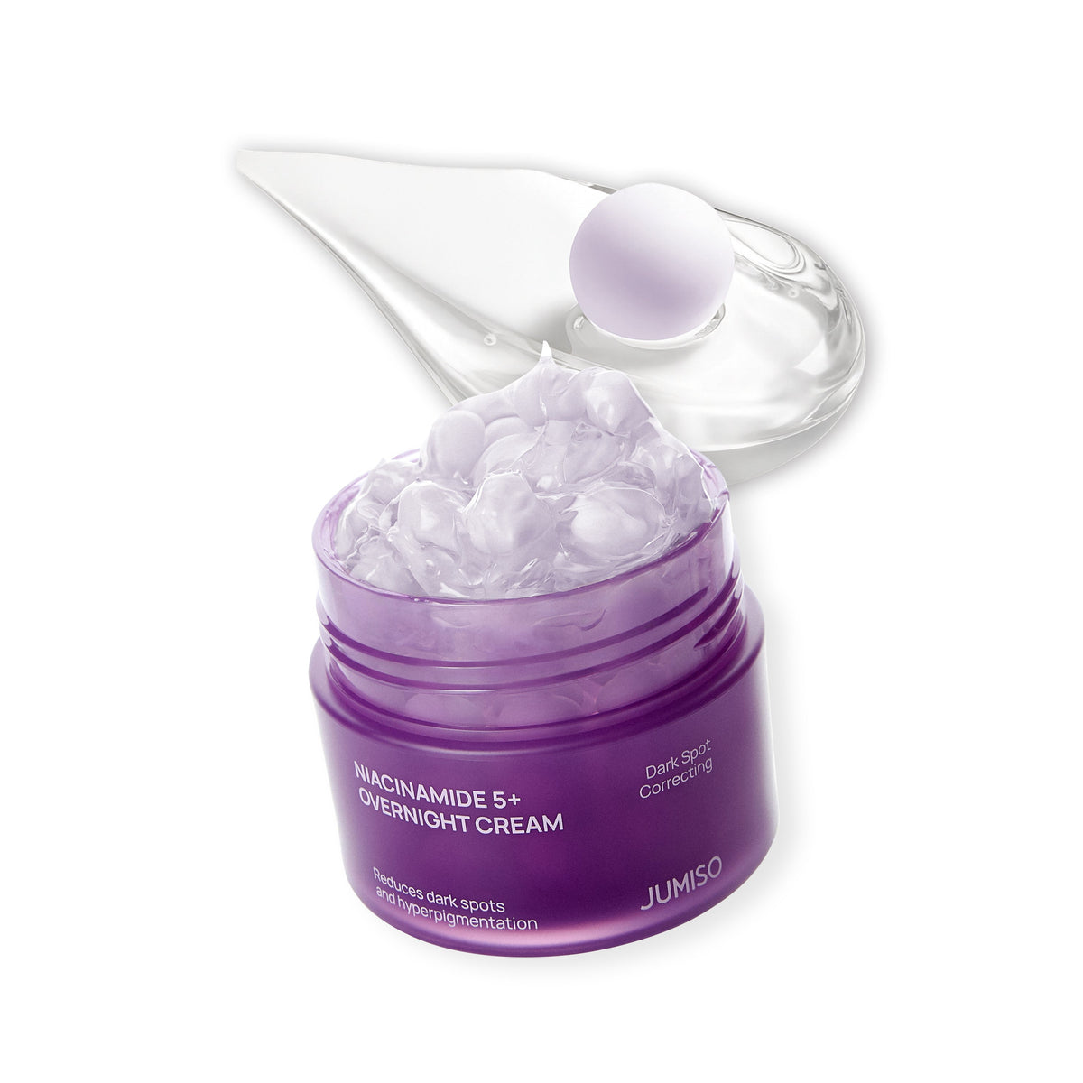JUMISO Niacinamide 5+ Overnight Cream open jar