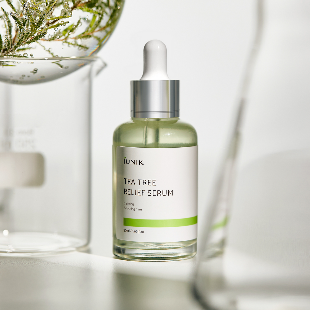 iUNIK Tea Tree Relief Serum 50ml product packaging