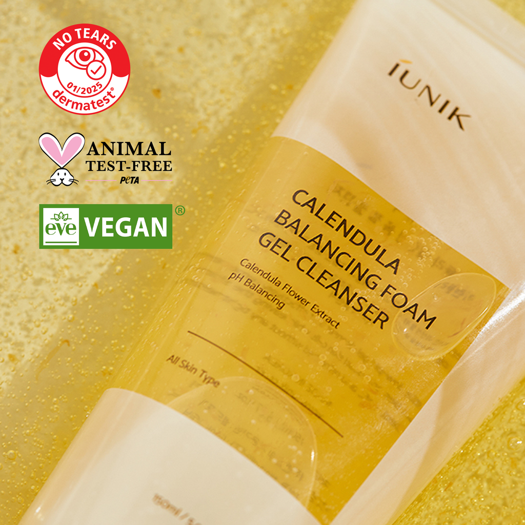 iUNIK Calendula Balancing Foam Gel Cleanser 150ml details