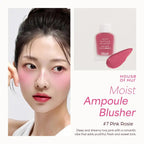 House of Hur Moist Ampoule Blusher 07 Pink Rosie 20ml swatch and use