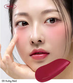 House of Hur Moist Ampoule Blusher 09 Ruby Red shade on skin