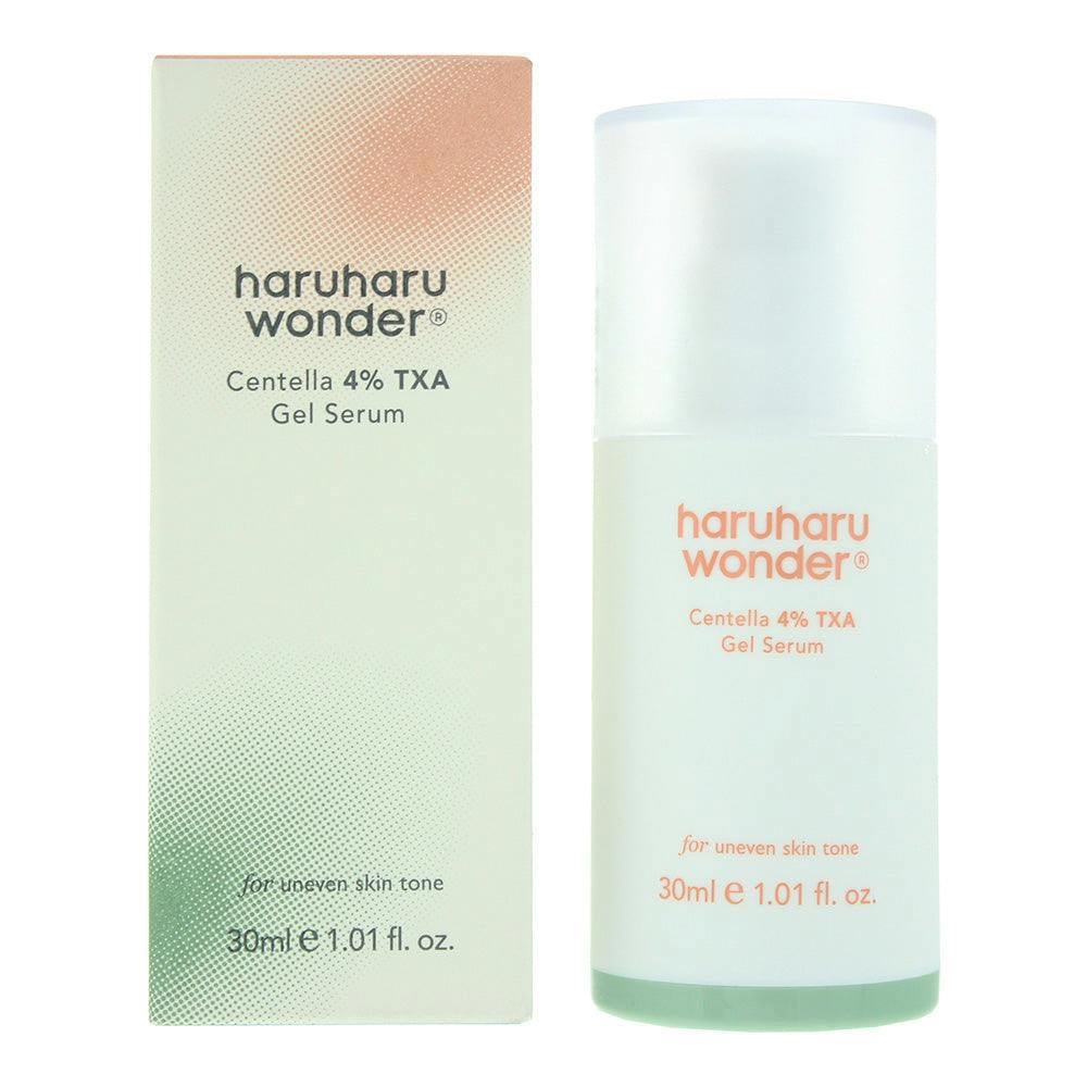Haruharu Wonder Centella 4% TXA Gel Serum 30ml — bottle and box