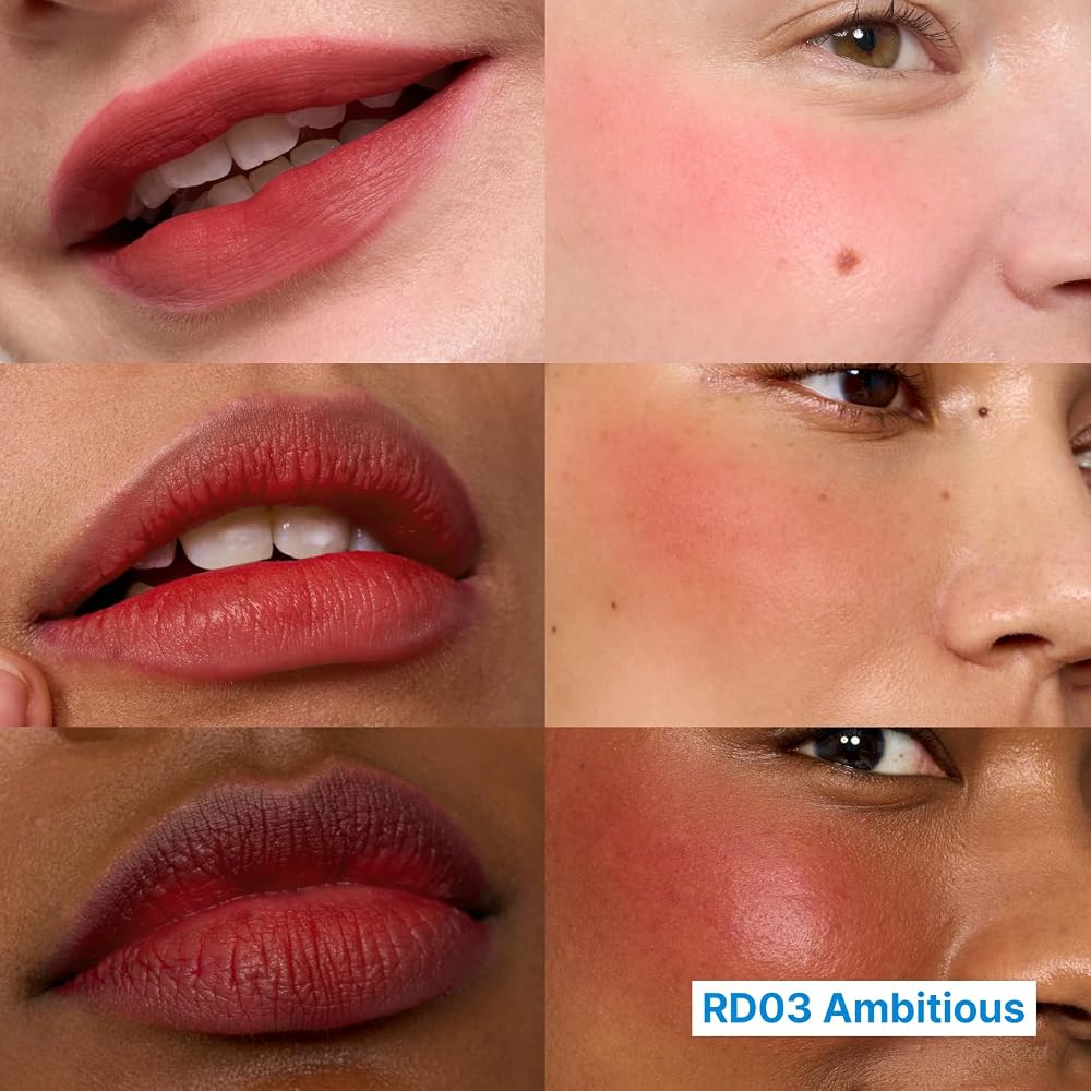 fwee Lip & Cheek Blurry Pudding Pot RD03 Ambitious 5g — shade application